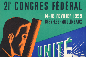 1959 | Affiche du 21e congrès de la FTM-CGT