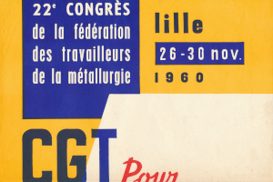 1960 | Affiche du 22e congrès de la FTM-CGT